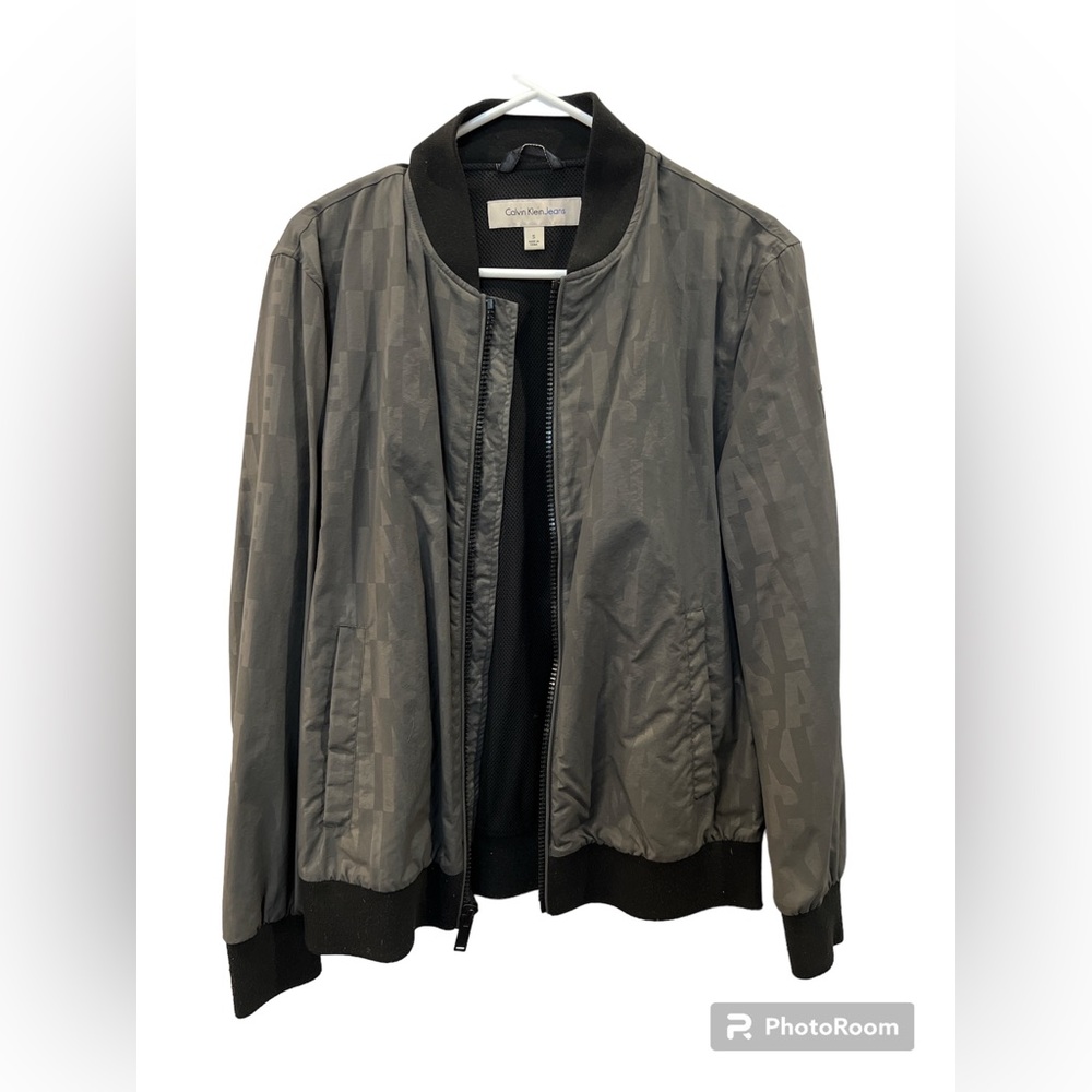 Calvin Klein Jeans Grey Bomber Jacket Men’s(Small)